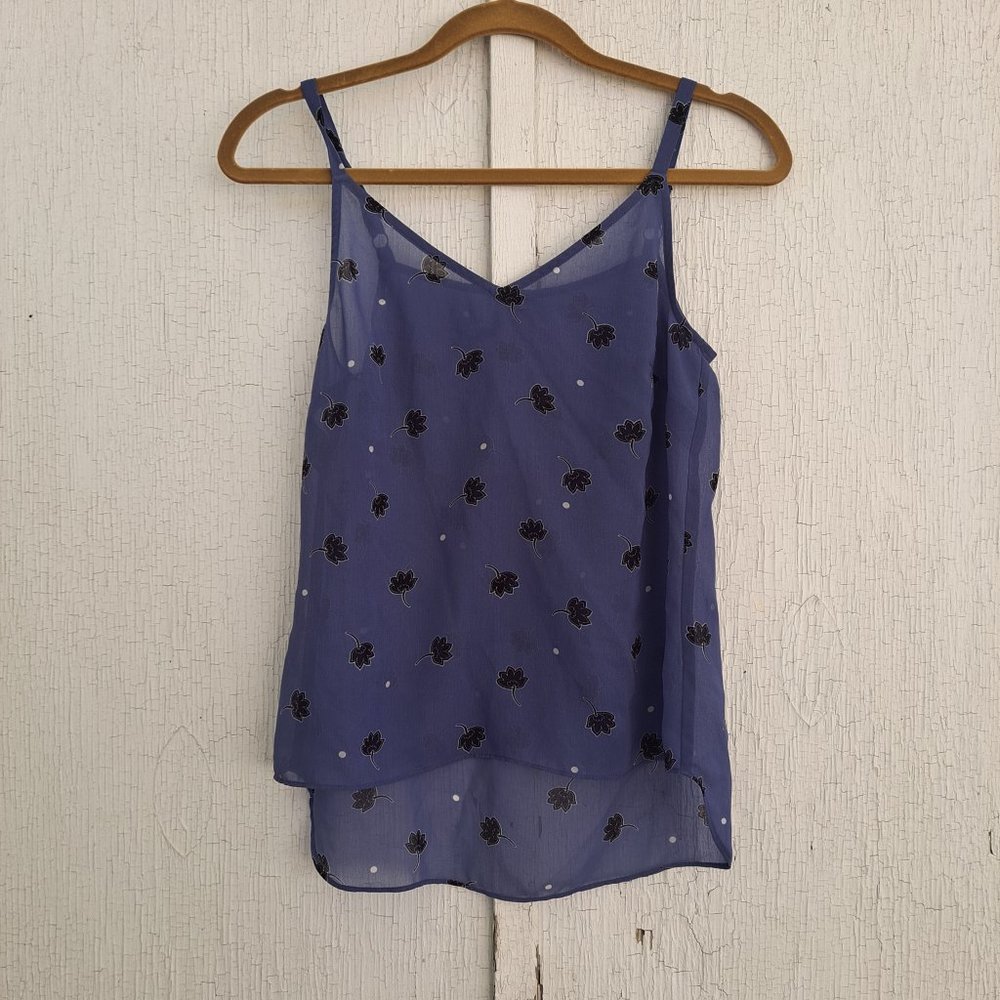 CAbi #5534 Crossover blouse violet 2 Piece Tank XS - Picture 5 of 7